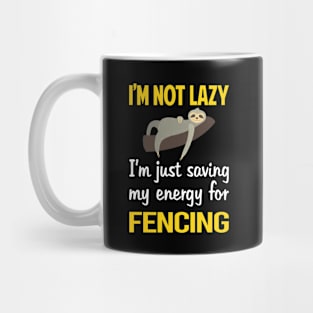 Funny Lazy Fencing Fencer Mug